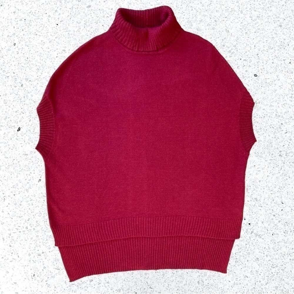 Y2K BCBG Max Azria knit oversized pullover sweater Western Poncho women’s S/XS - Picture 6 of 11